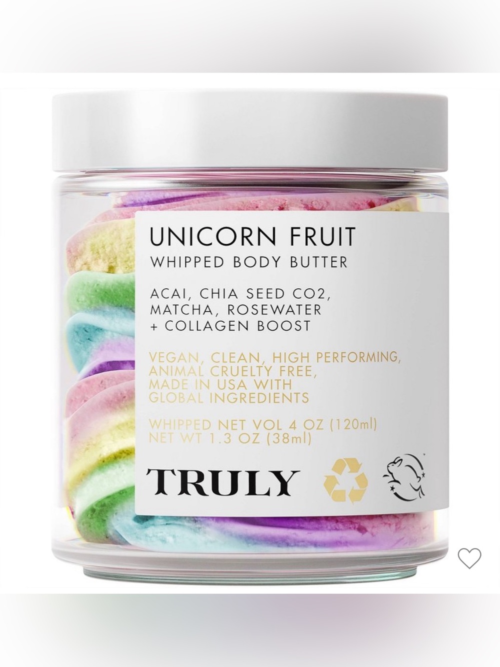 TRULY Women's Unicorn Fruit Body Butter - 1.3 fl oz